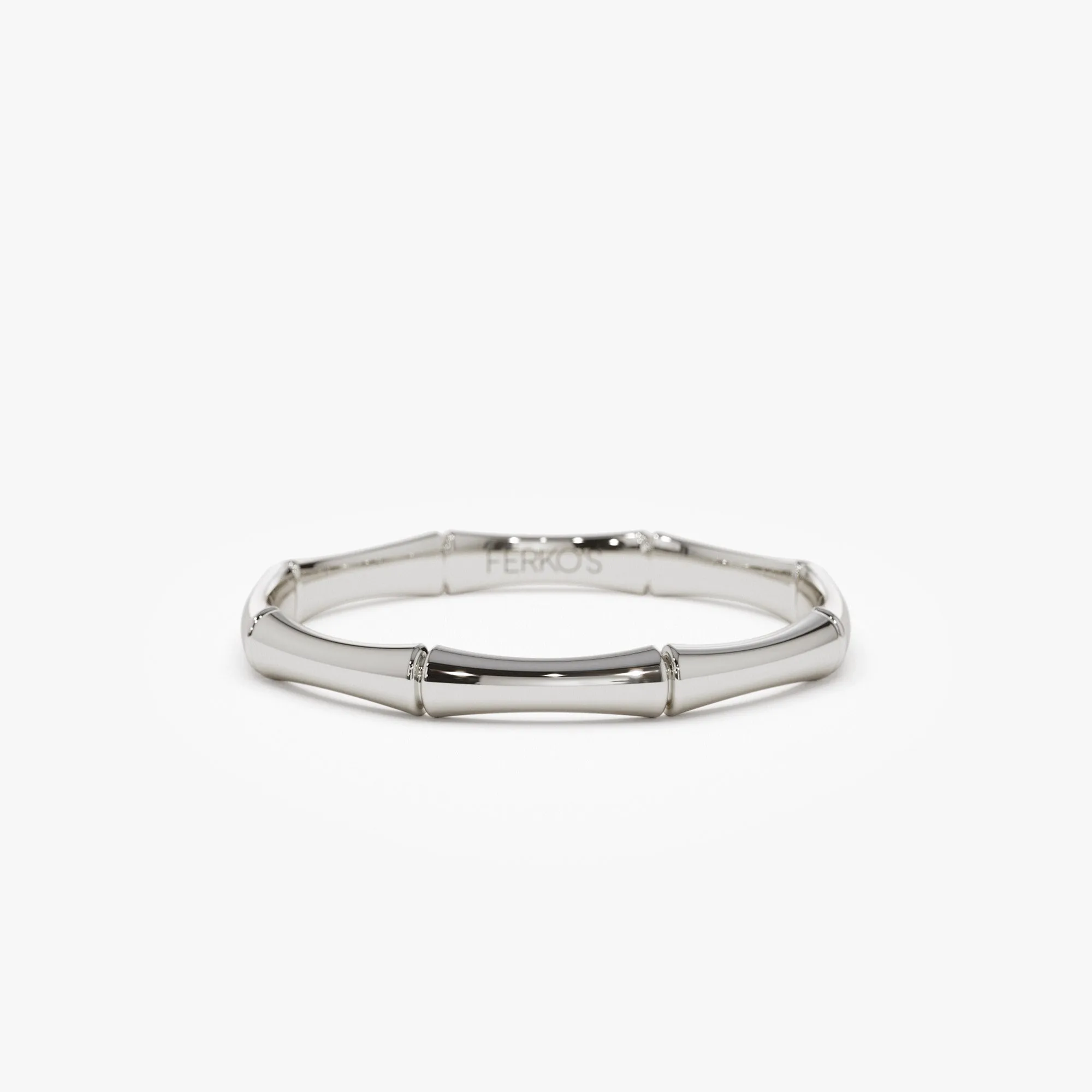 14k Dainty Minimal Bamboo Gold Ring