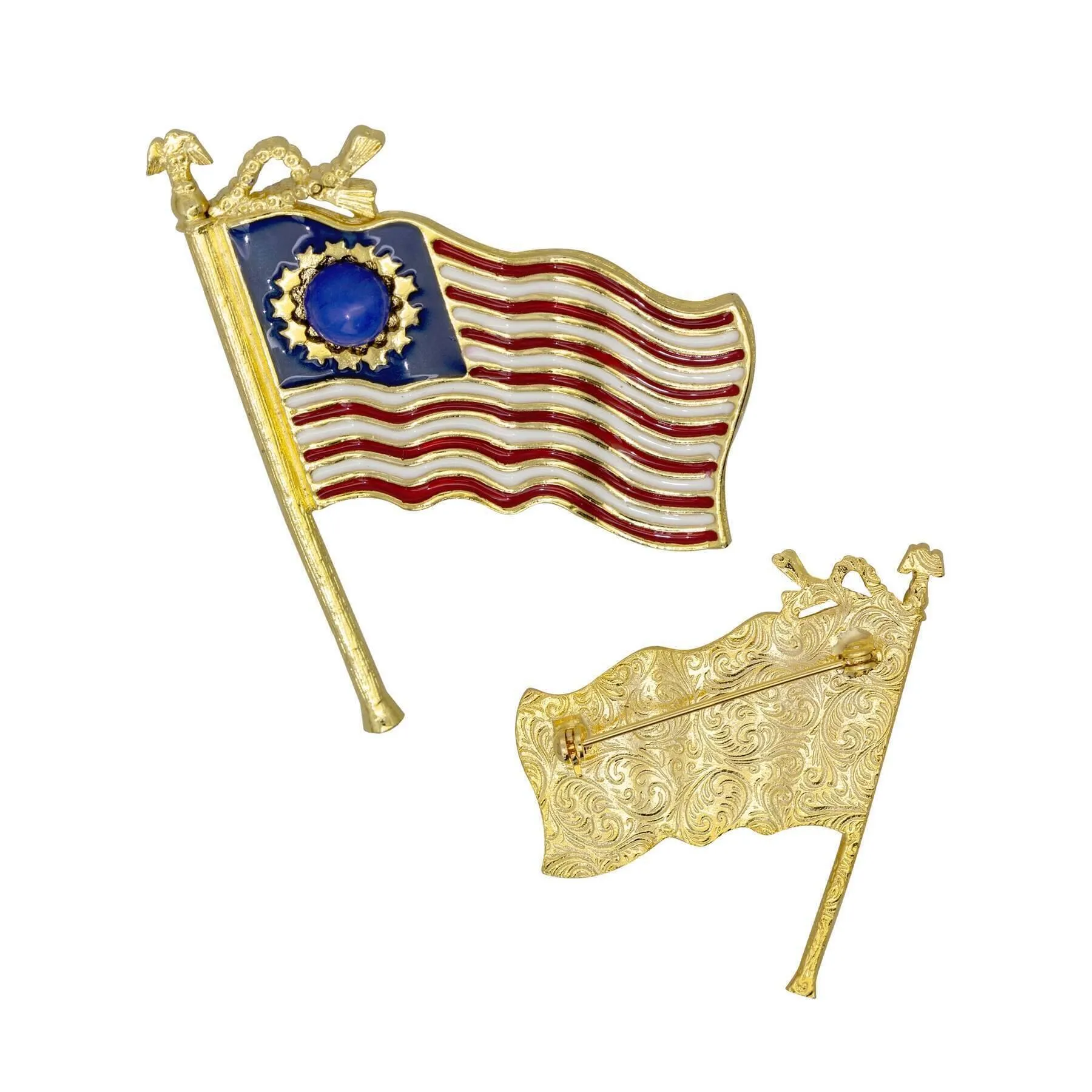 1928 Jewelry 13-Star American Flag Patriotic Pin