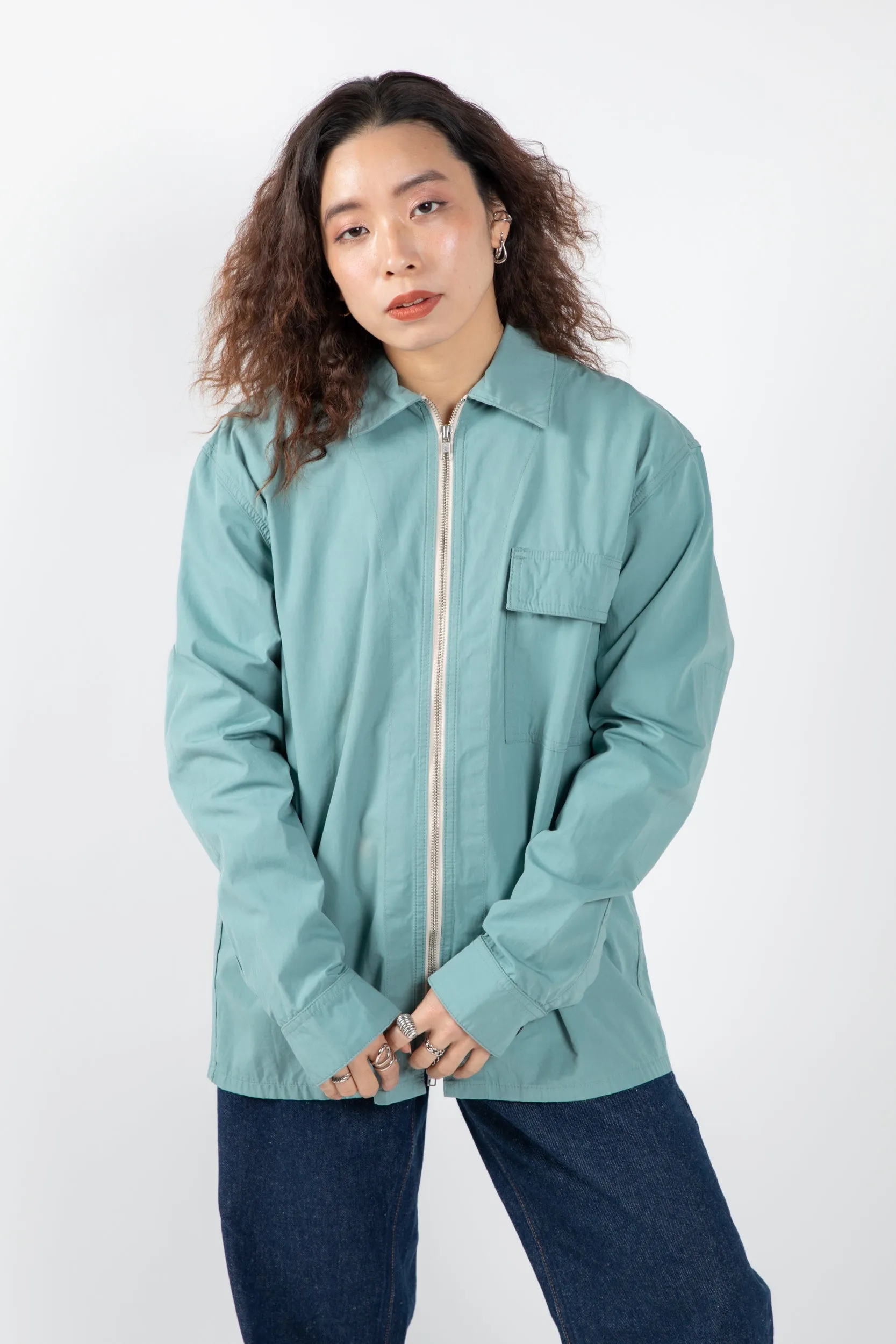 6002 Lightweight Zip-Front Jacket | Eucalyptus