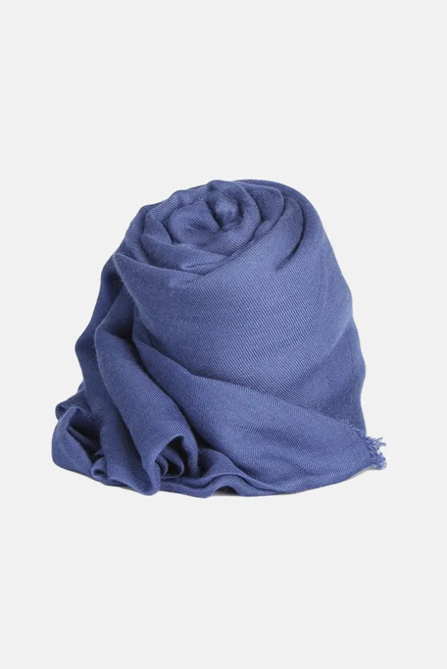 Alexander Cashmere Modal Scarf Blue