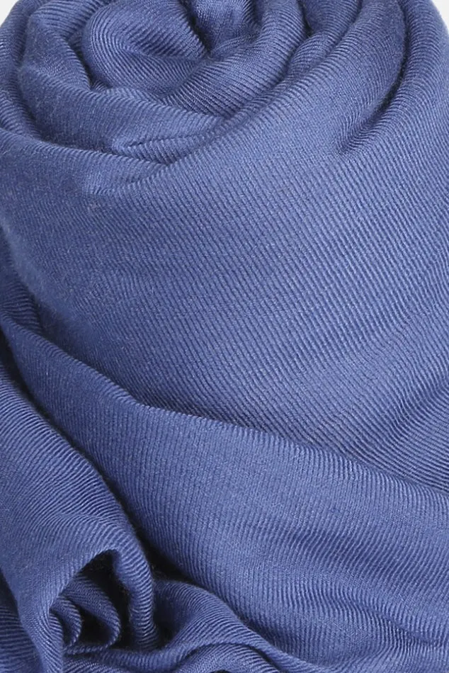 Alexander Cashmere Modal Scarf Blue