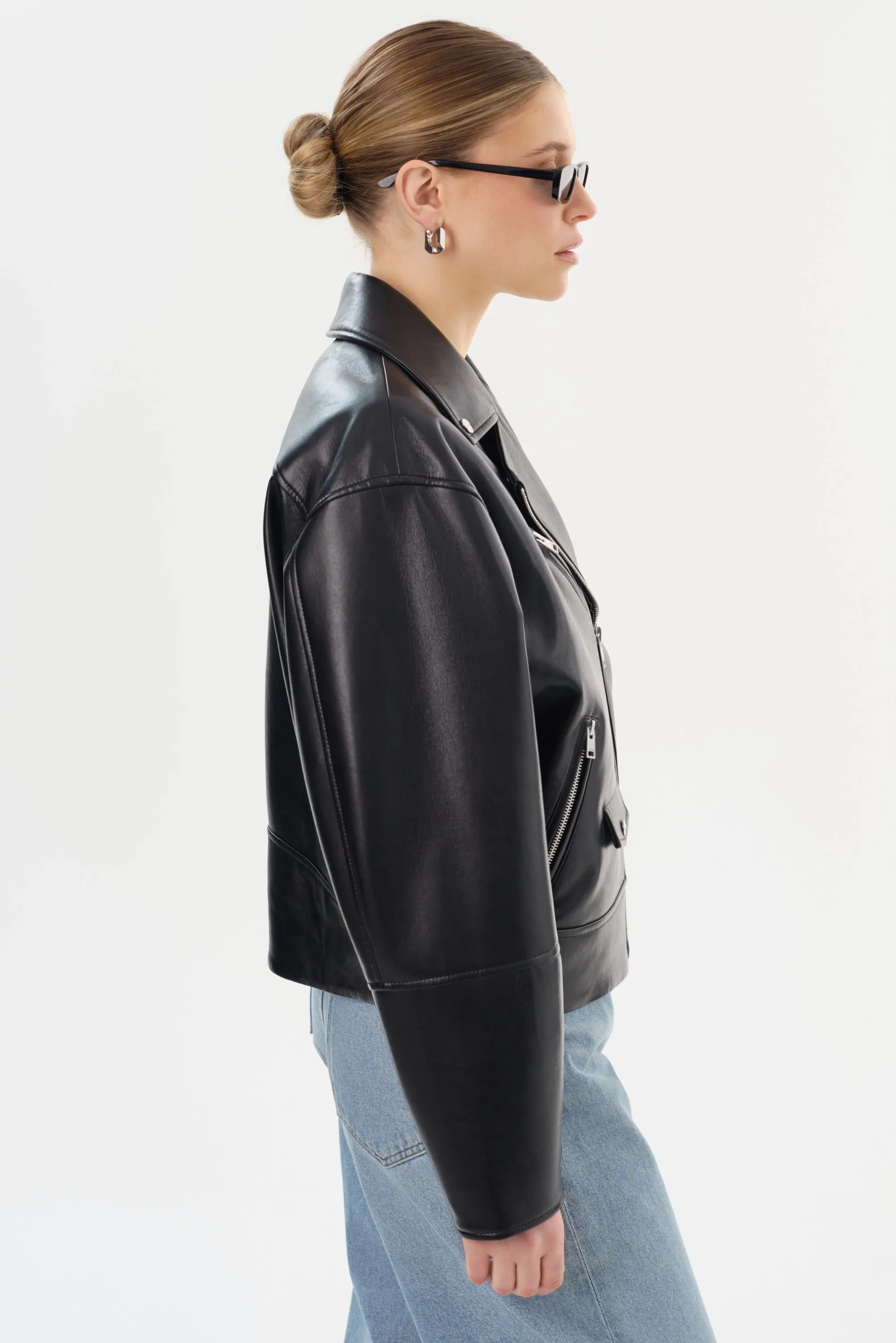 ANDRADE | Recycled Leather Biker Jacket