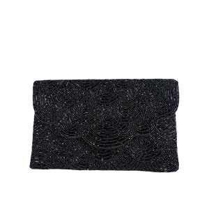 Beaded Clutch - Black