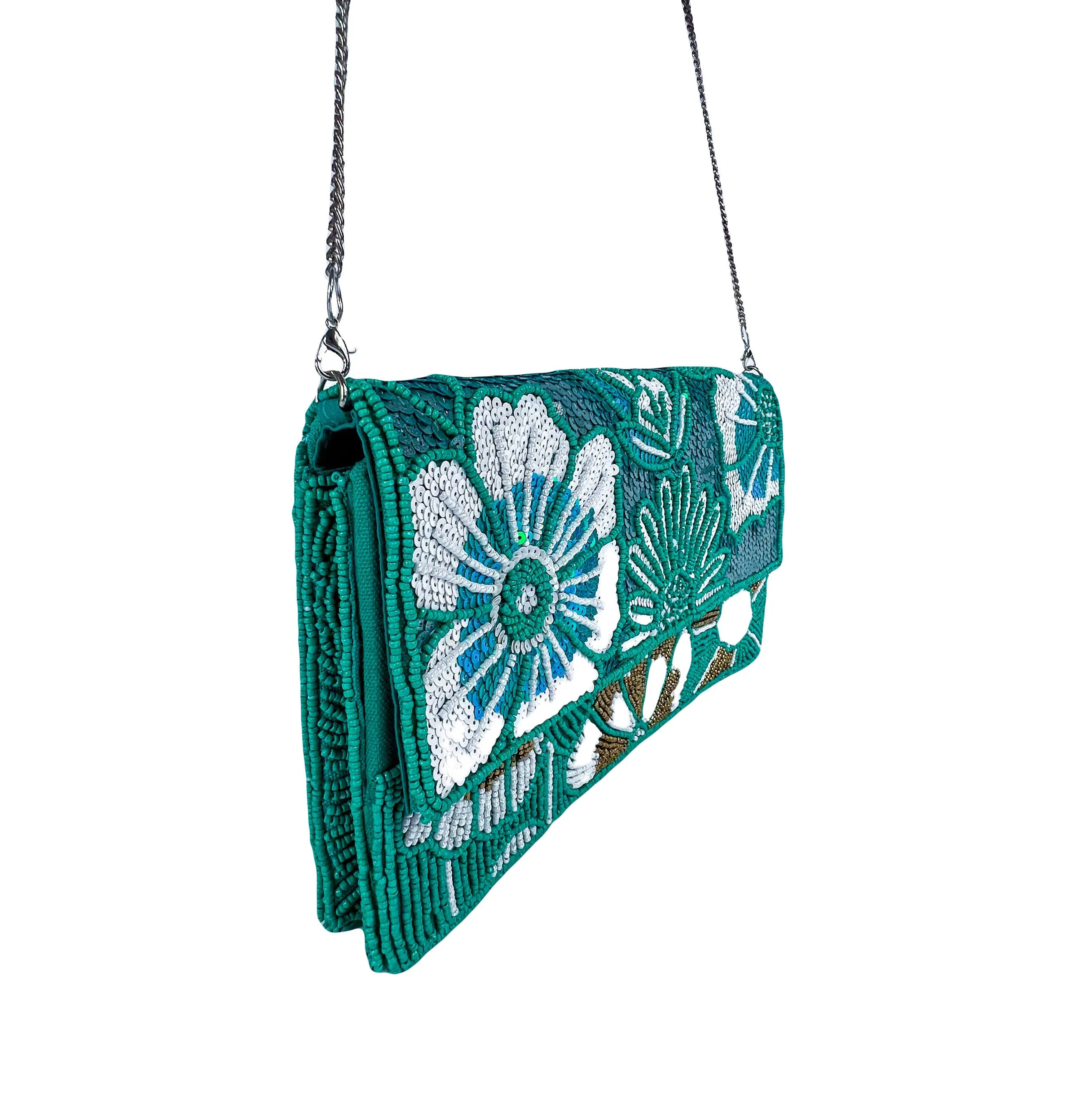 Beaded Clutch - Ocean