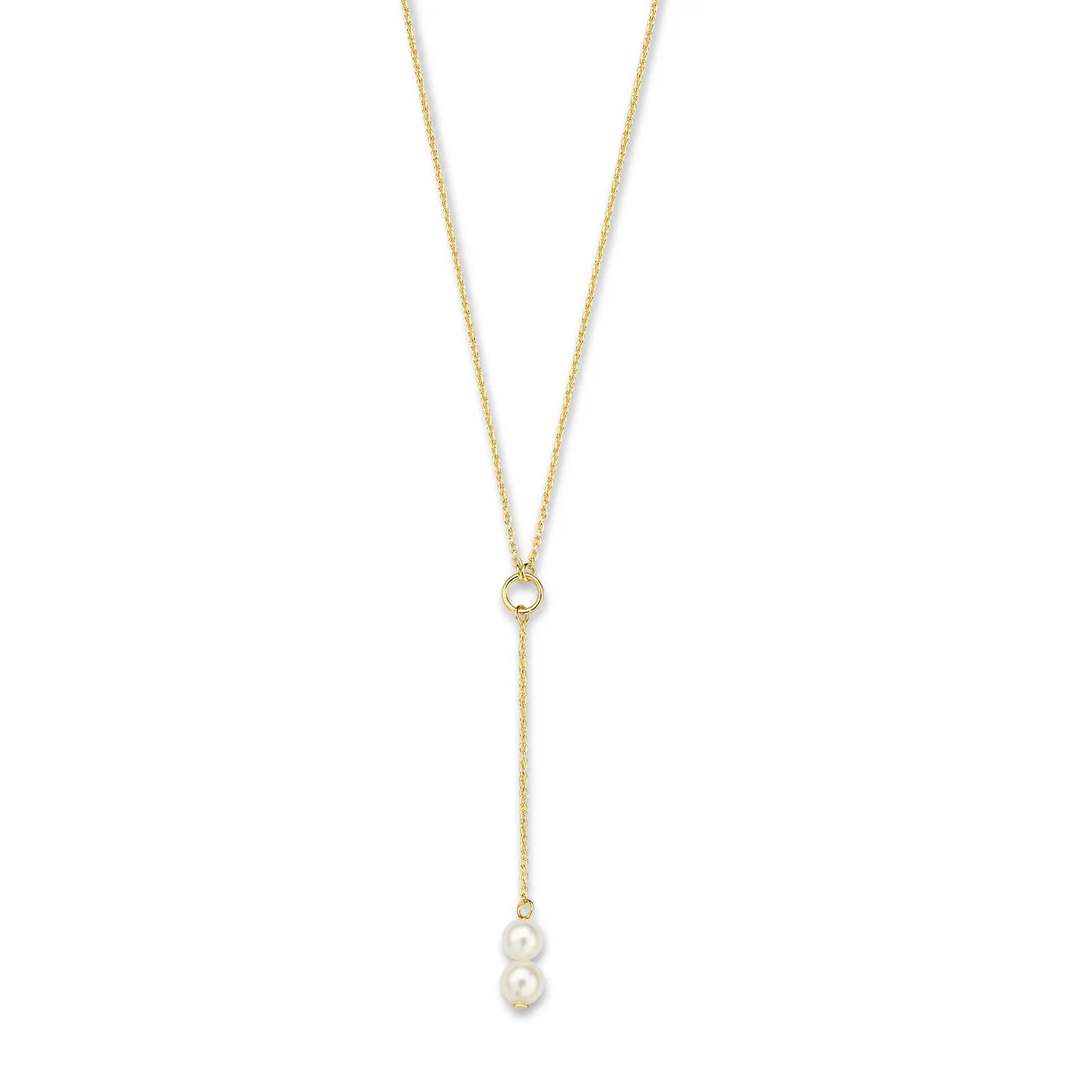 Belleville Luna 14 karat gold necklace with freshwater pearls