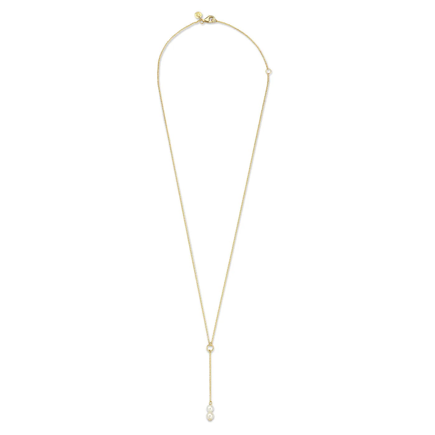 Belleville Luna 14 karat gold necklace with freshwater pearls