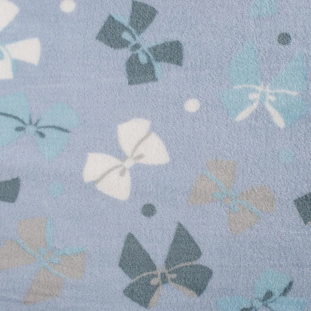 Bow and Dots Double Face Cuddle Fleece Fabric