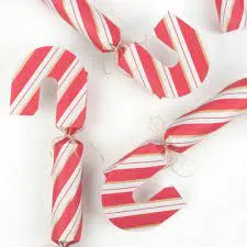 Candy Cane Shape Crackers (x 6)