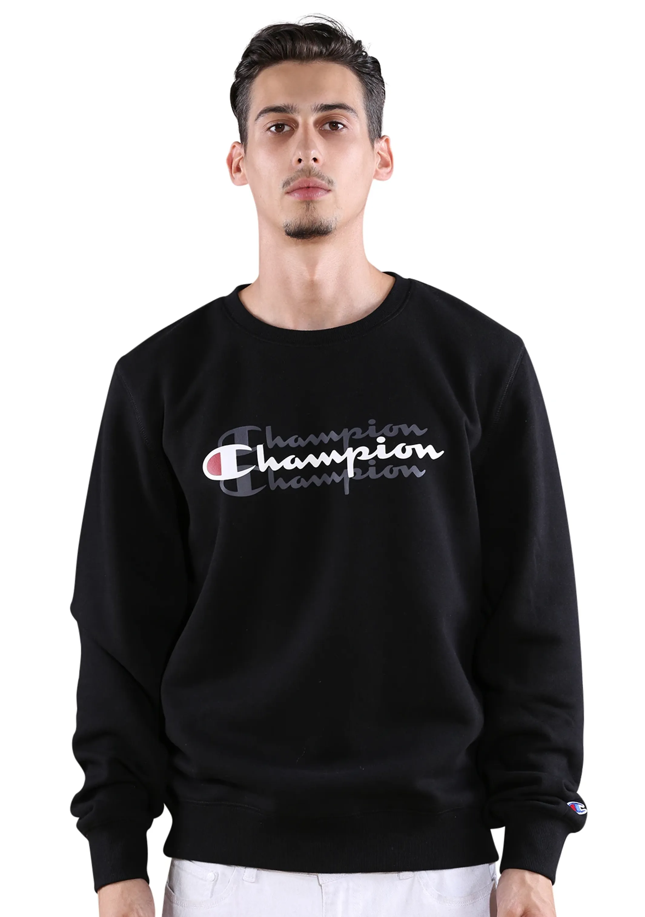 Champion Mens Sporty Graphic Crew <br> AXWTN