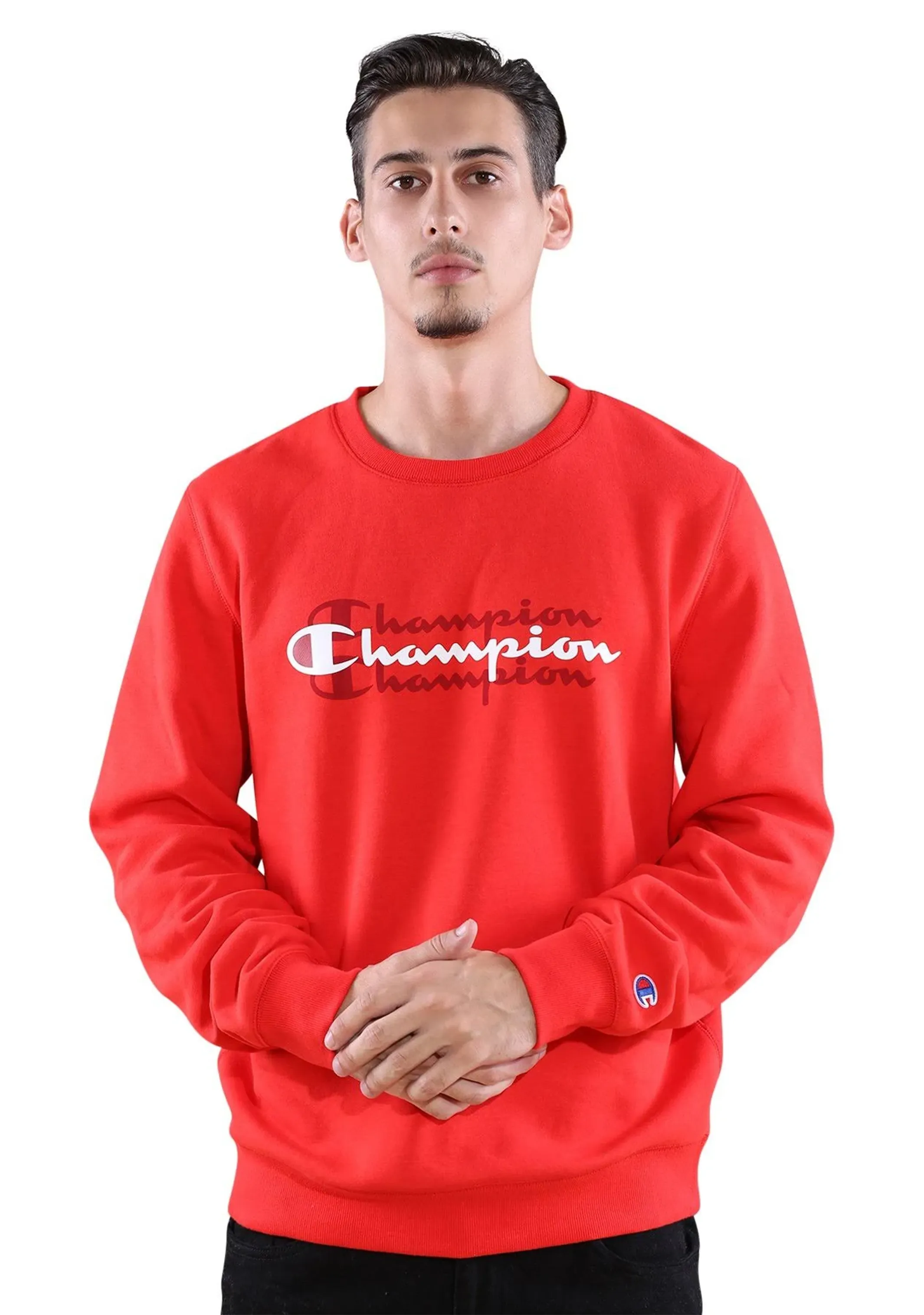 Champion Mens Sporty Graphic Crew <br> AXWTN