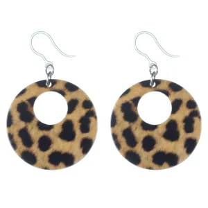 Cheetah Drop Dangles Hypoallergenic Earrings for Sensitive Ears Made with Plastic Posts