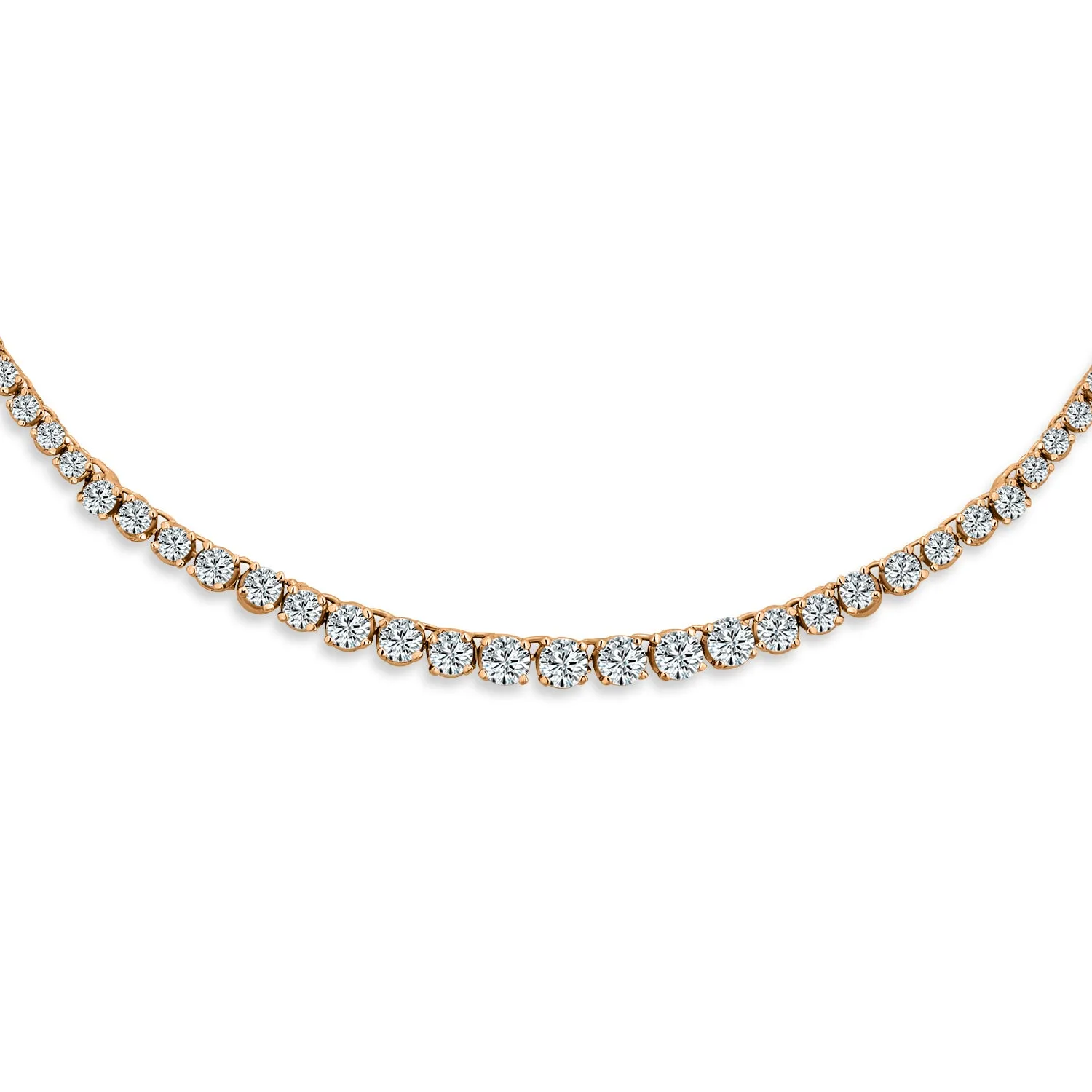 Classic Elegant Bridal CZ Collar Necklace Silver Rose Gold Plated Wedding Prom