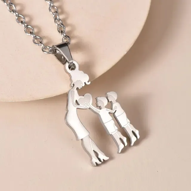 Family Silver Necklaces