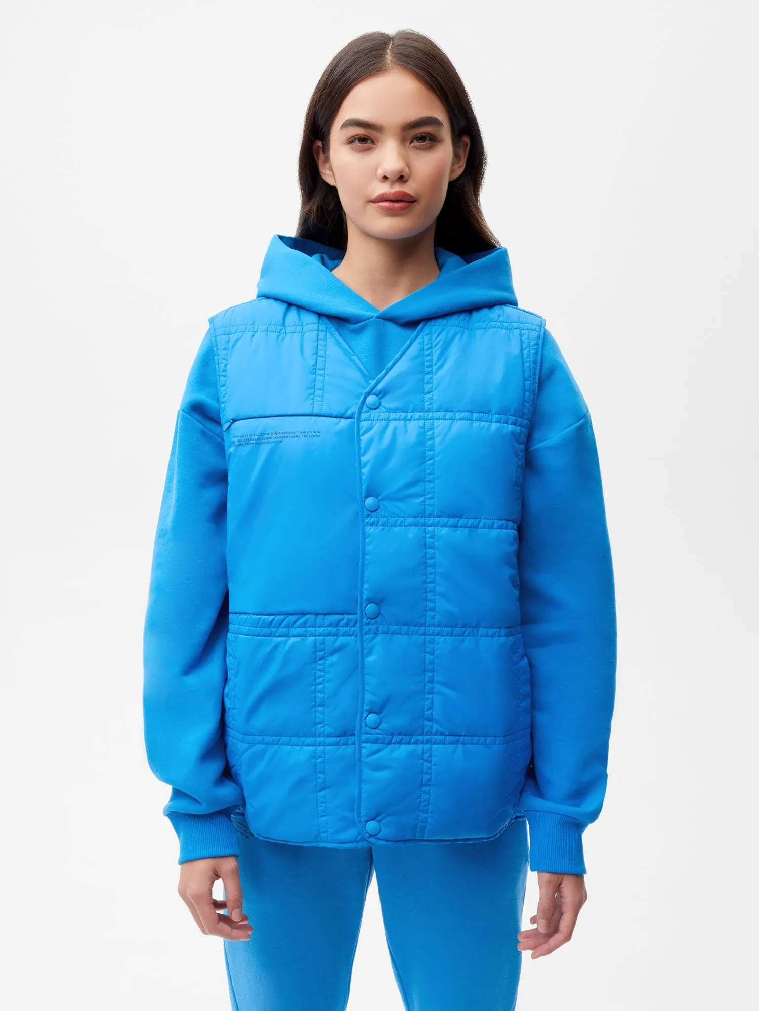 FLWRDWN™ Quilted Gilet—cerulean blue