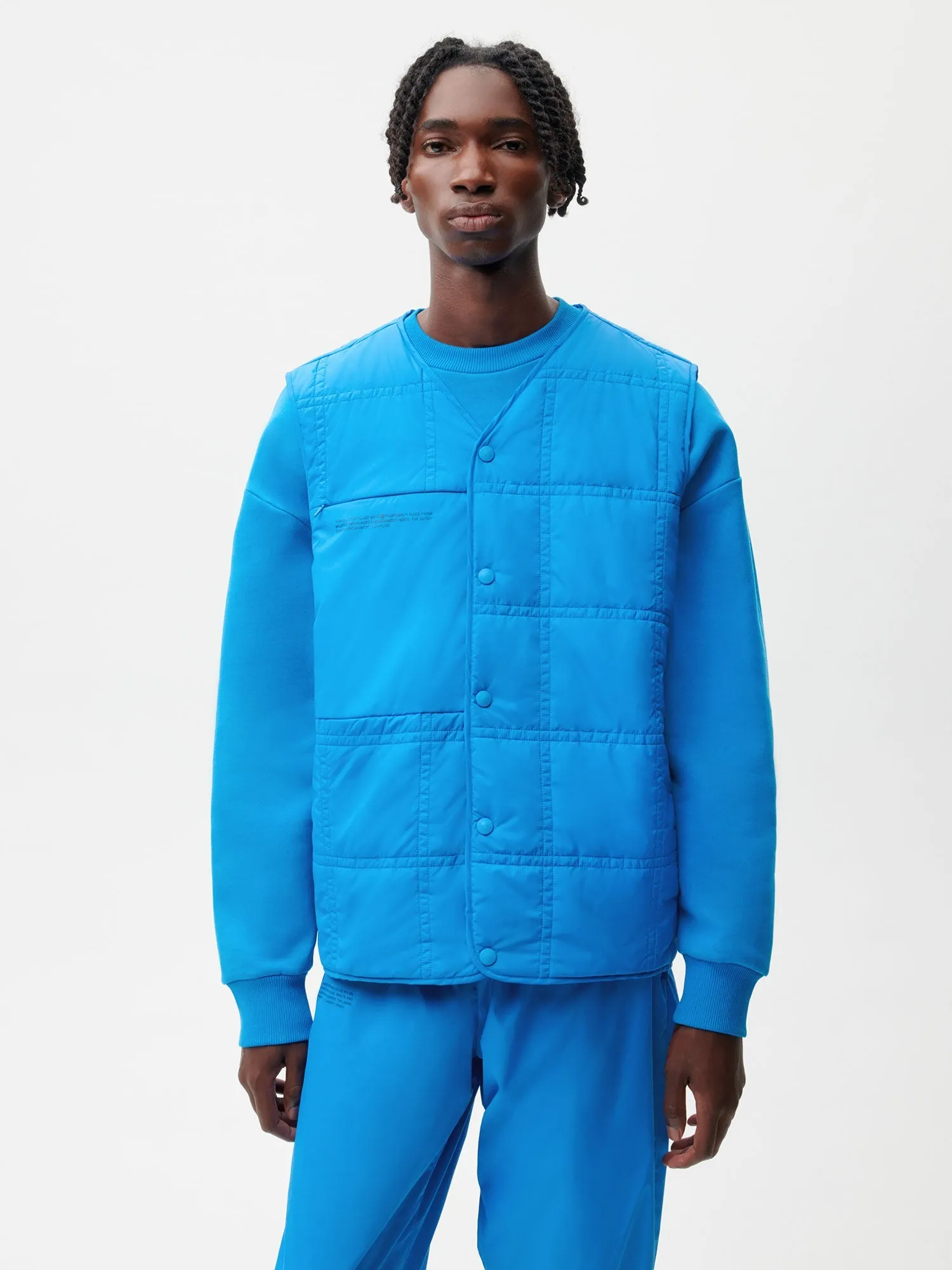 FLWRDWN™ Quilted Gilet—cerulean blue