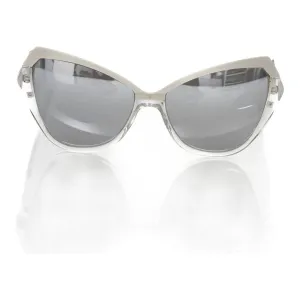 Frankie Morello Gray Acetate Women Sunglass