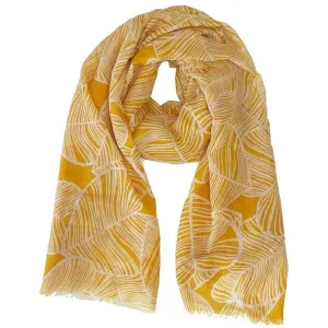 Genesis Heart Leaf Scarf Mustard