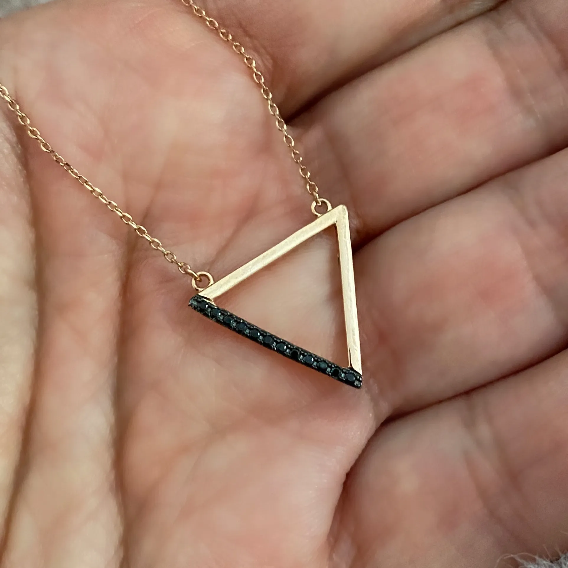 Geometric minimalist necklaces