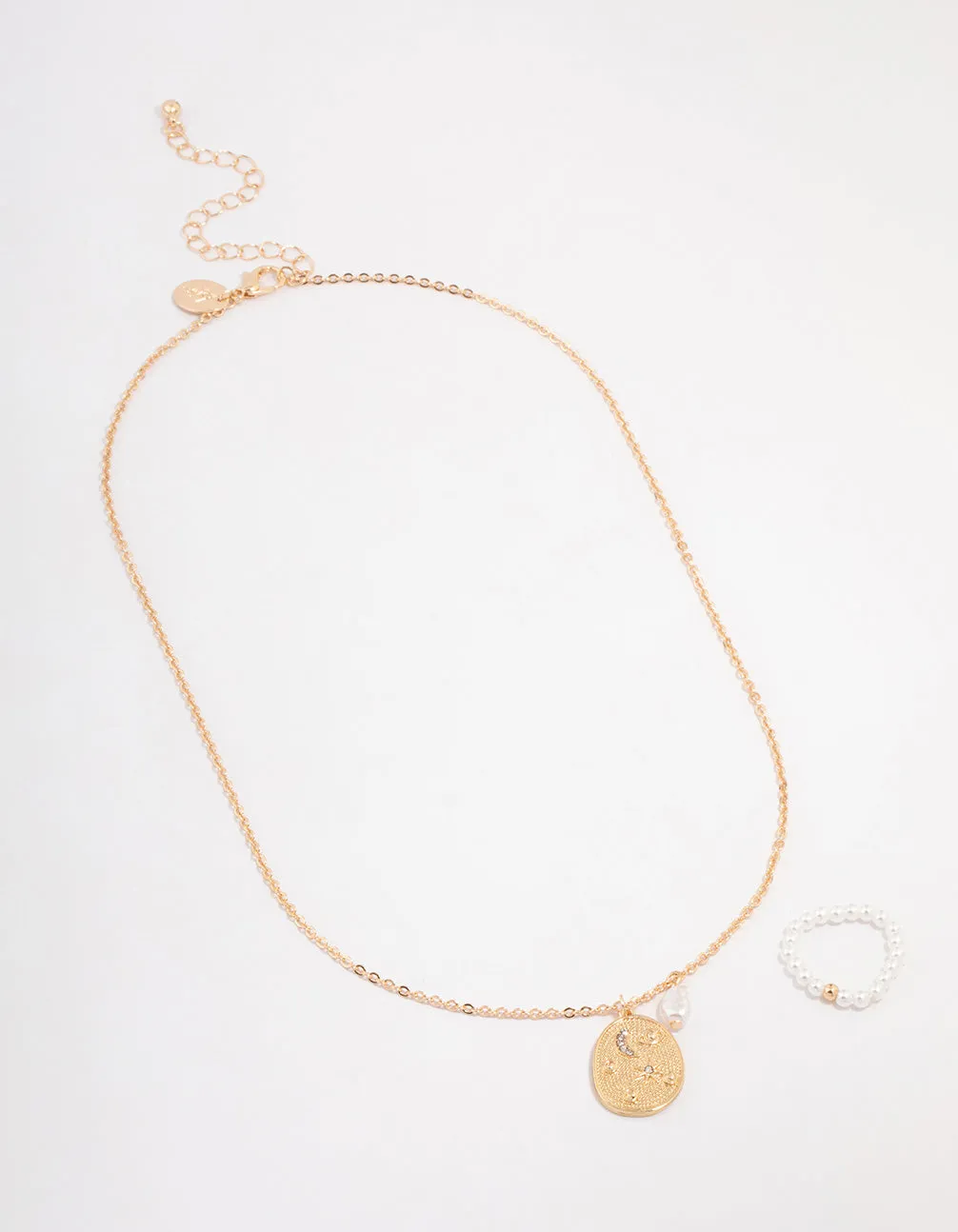 Gold Celestial Coin Jewellery Set