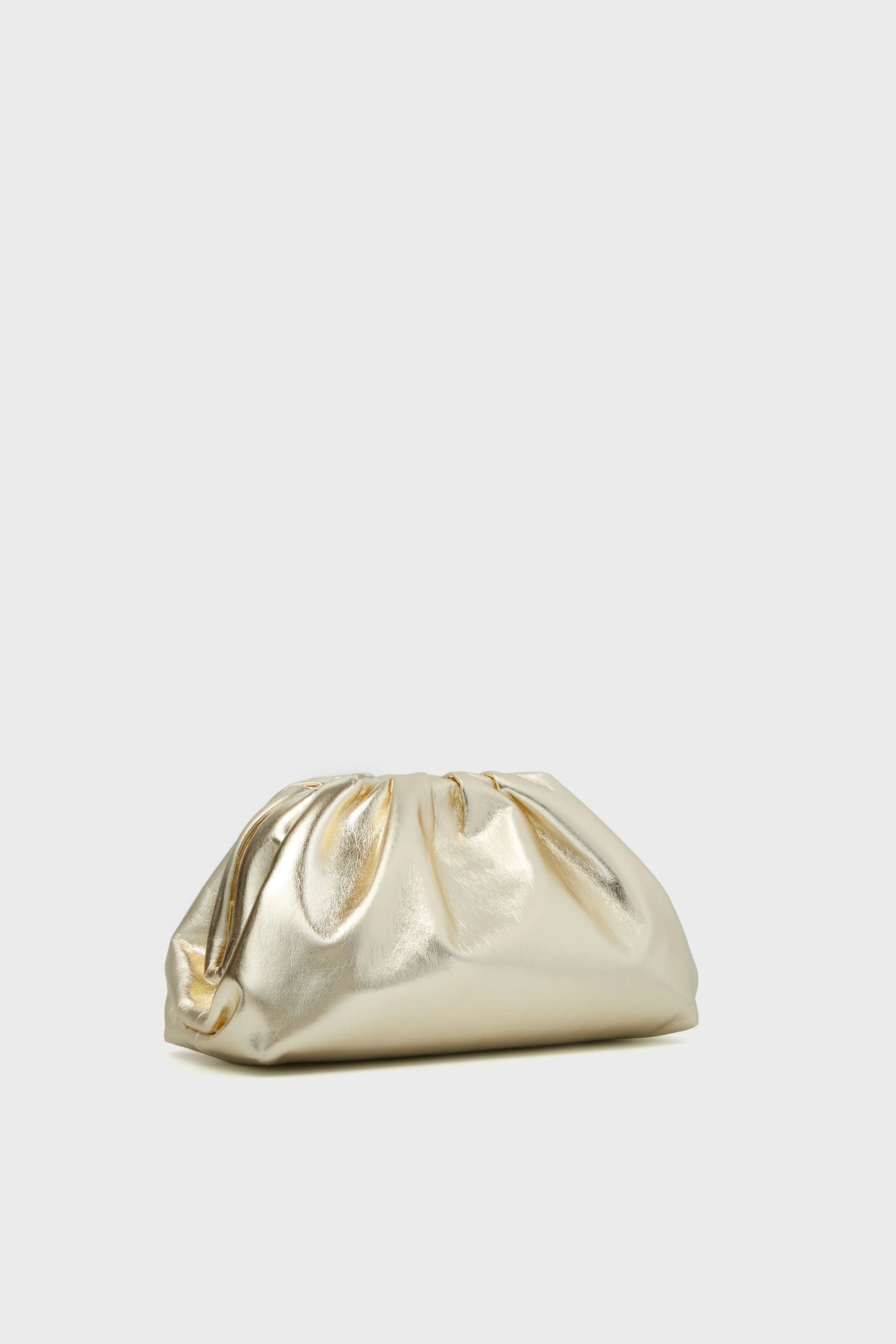 Gold Mini Slouchy Clutch