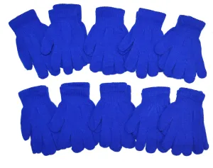 Kids Boys Girls Children Magic Knit Plain Stretchy Gloves One Size Fits All K9800