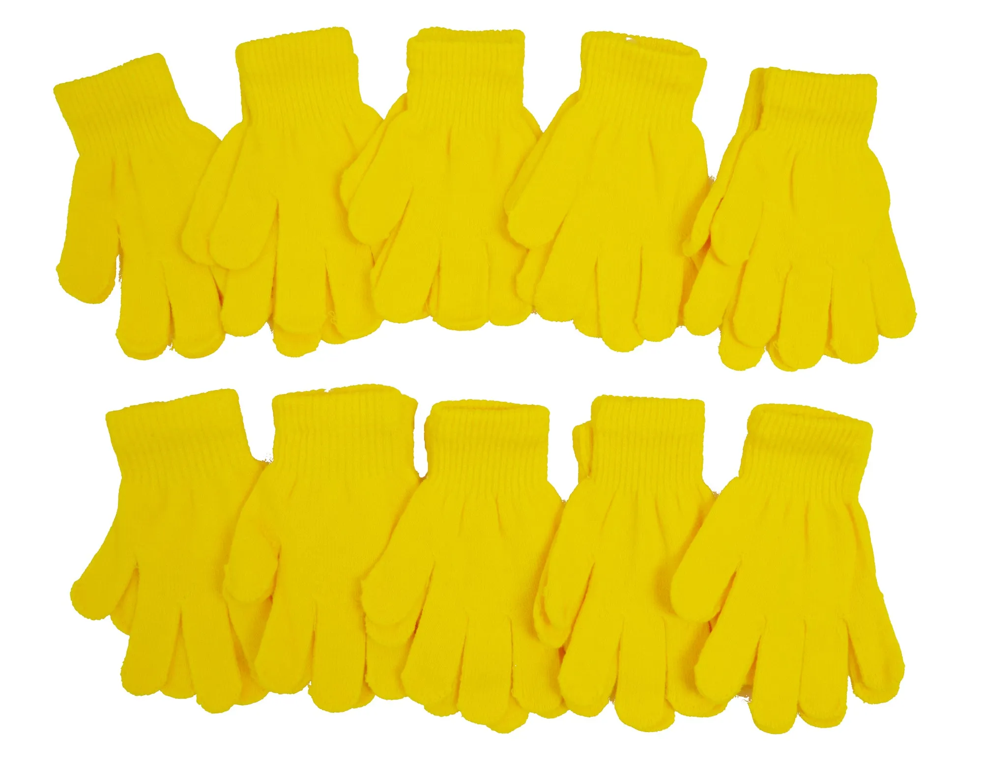 Kids Boys Girls Children Magic Knit Plain Stretchy Gloves One Size Fits All K9800