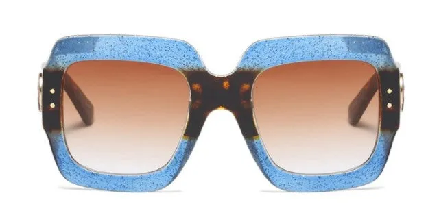 Ladies Ultra Chic Square Designer Sunglasses