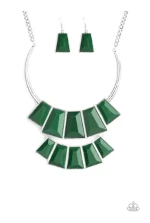 Lions, TIGRESS, and BEARS Green Necklace- Paparazzi  Accessories