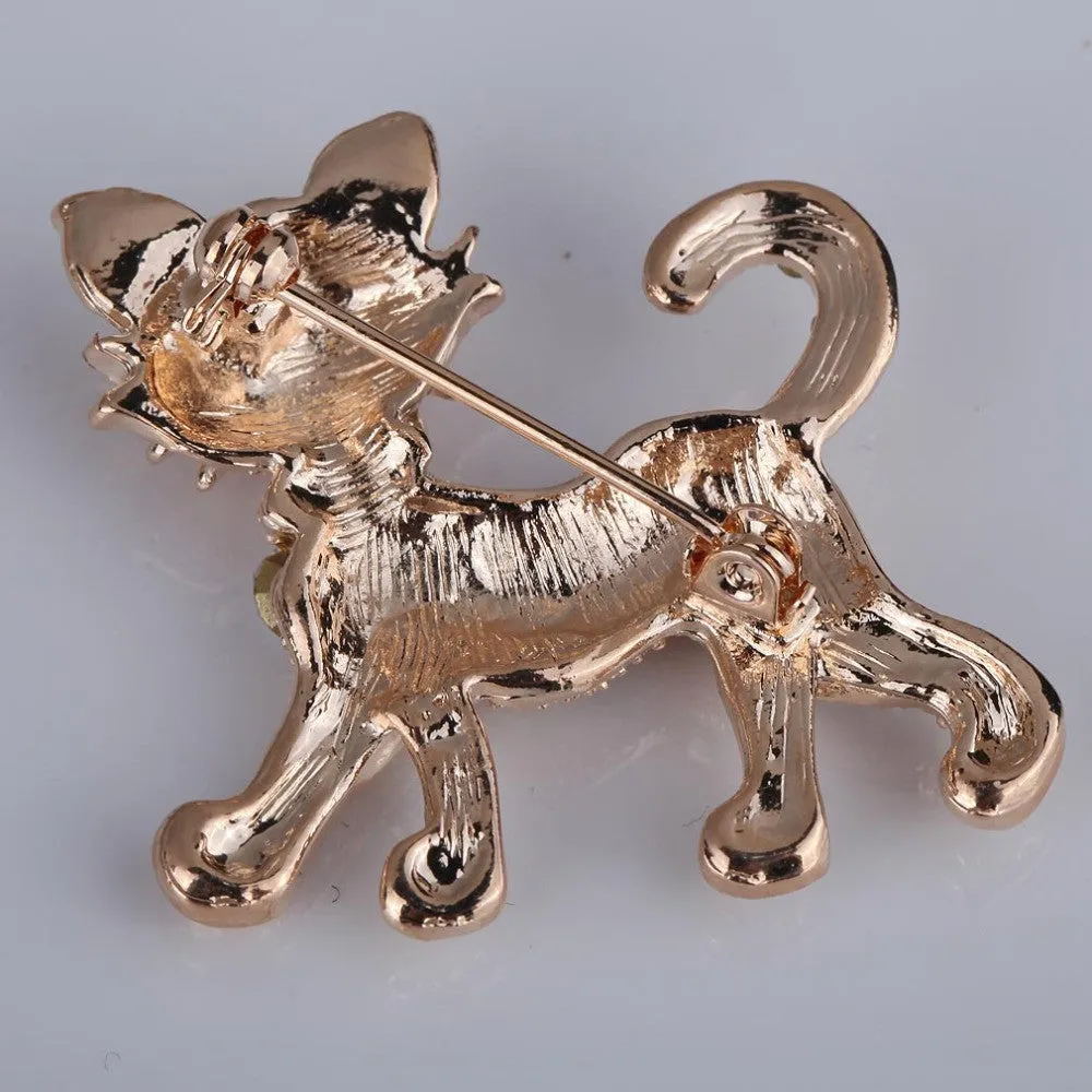 Luxurious Gold Full Shining Rhinestone vintage Tiger Brooch Wedding Gift Fine and Fashion Jewelry brooches for women