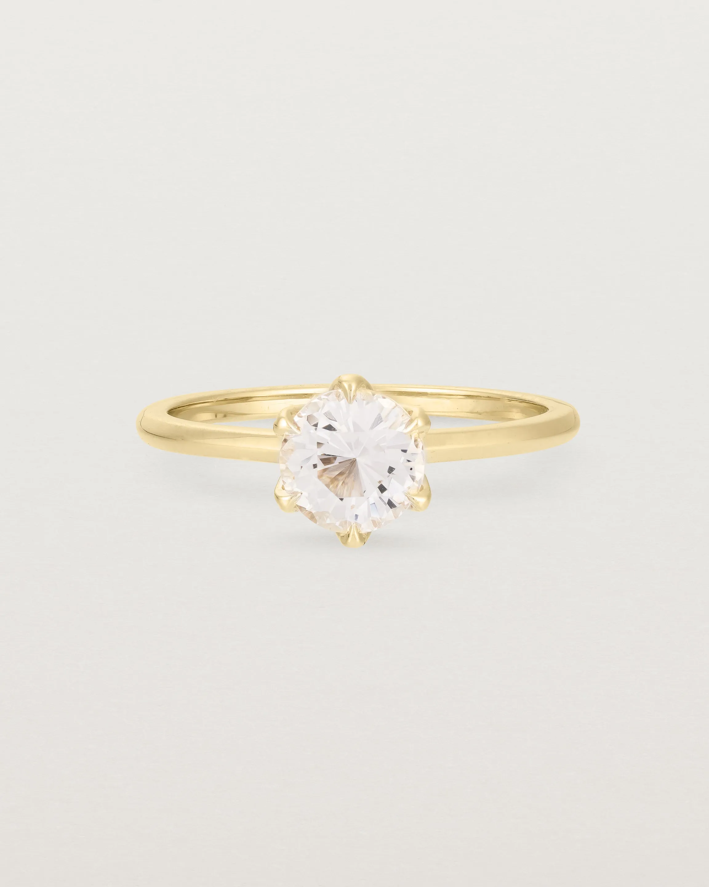 Mandala Solitaire Ring | Morganite & Diamonds