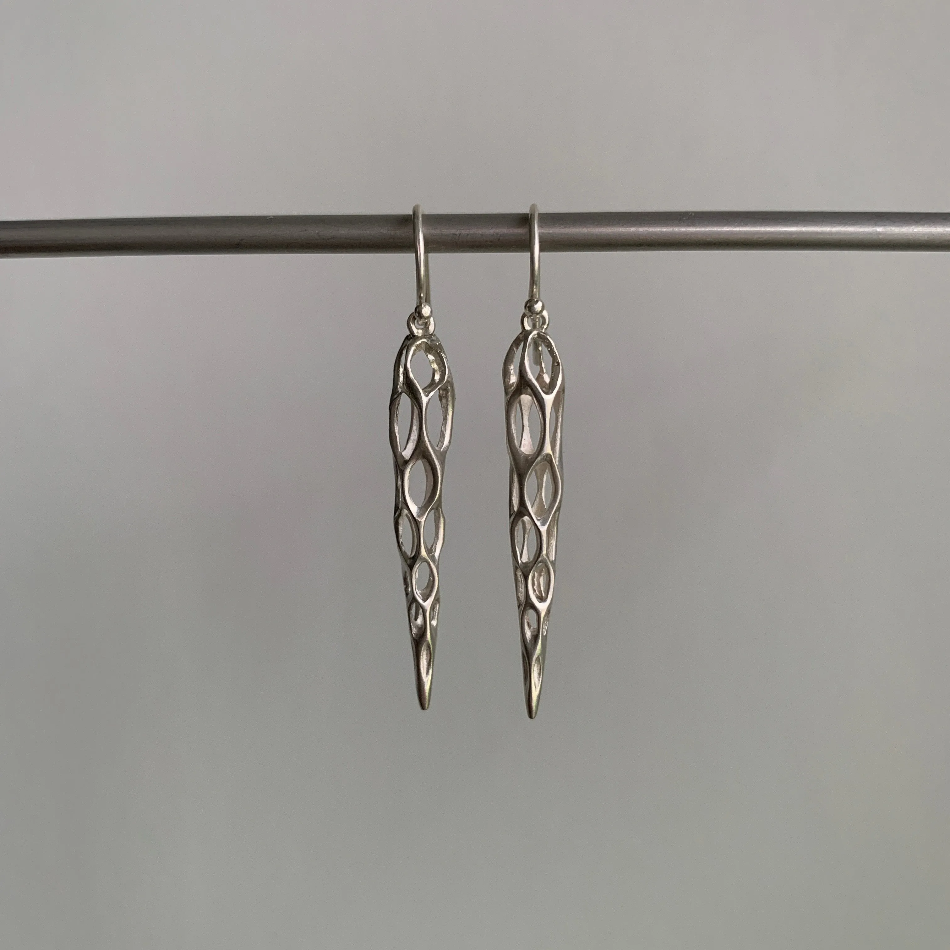 Medium Silver Cholla Earrings