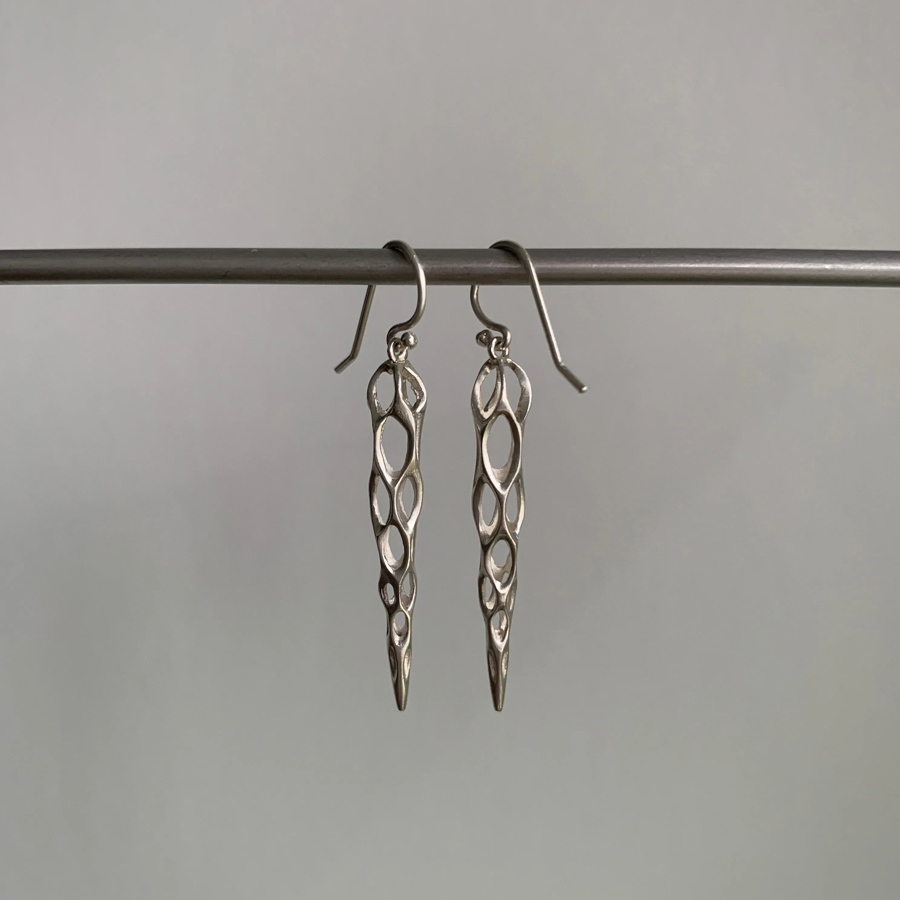 Medium Silver Cholla Earrings