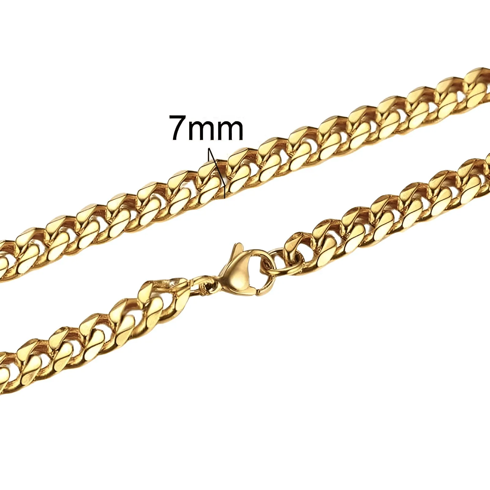 Men's Cuban Link Necklaces - 3 To 7 MM