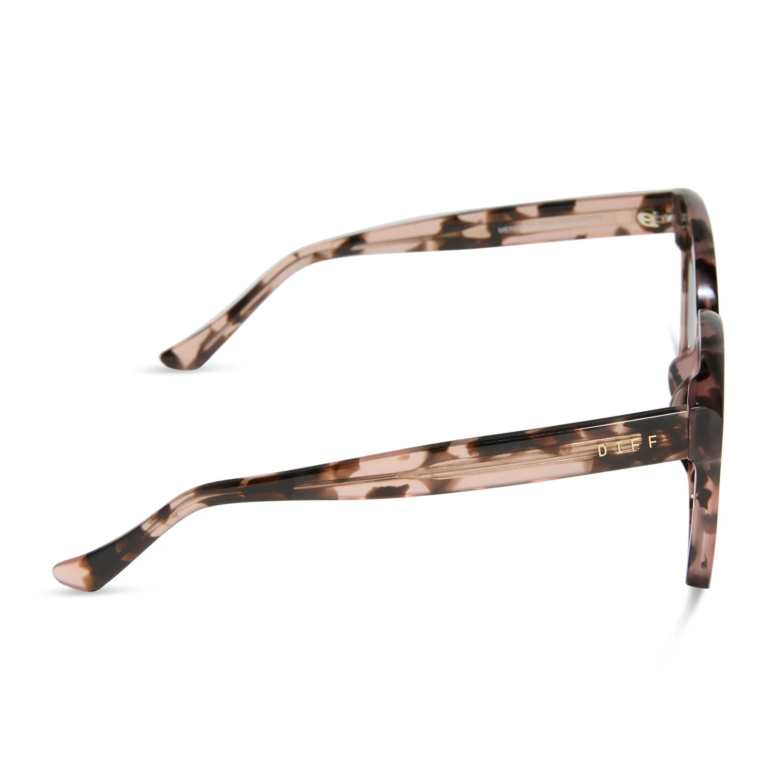 MEREDITH - HIMALAYAN TORTOISE   LIGHT PINK MIRROR SUNGLASSES