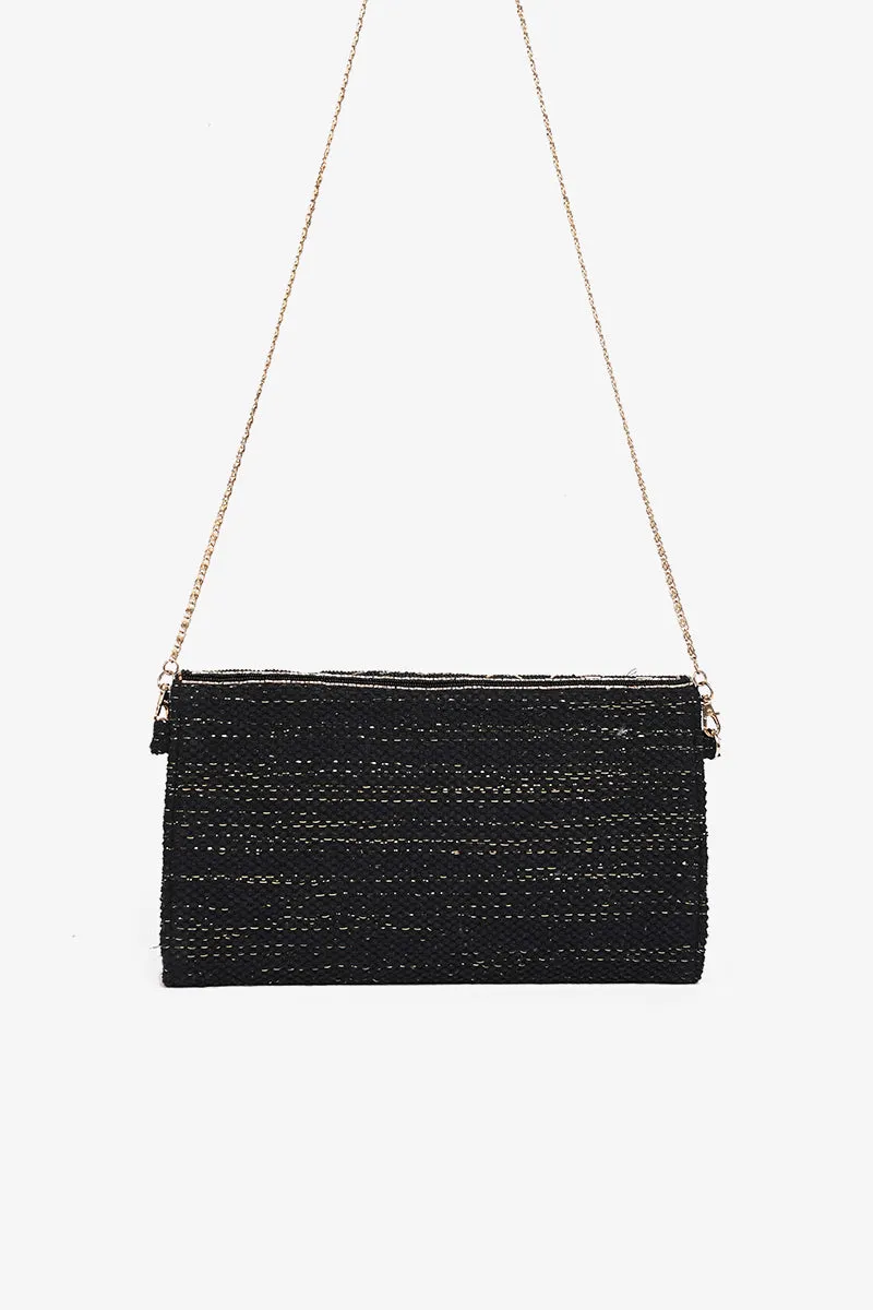 Midnight Black Honey Bee Clutch