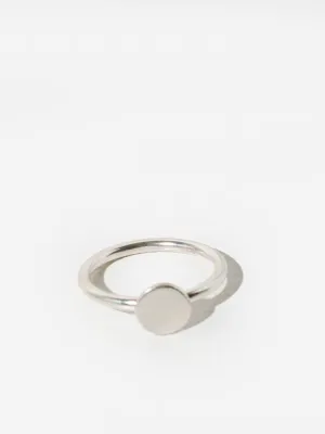 Minimal Dot Ring in Sterling Silver by Mulxiply