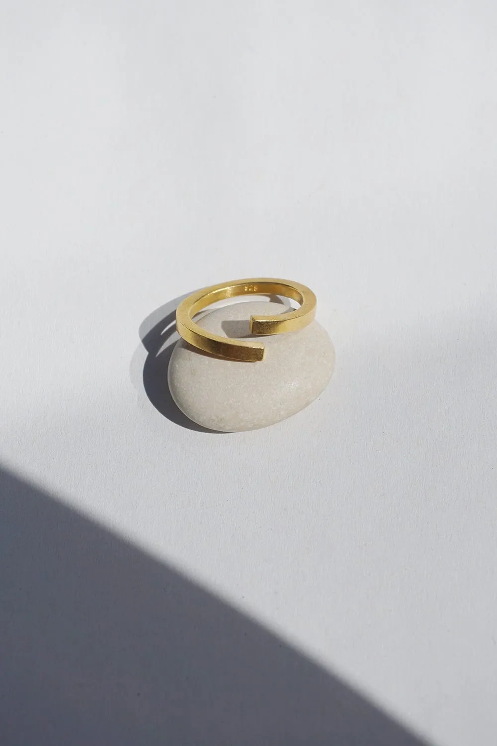 Minimal Open Ring - Gold Plated