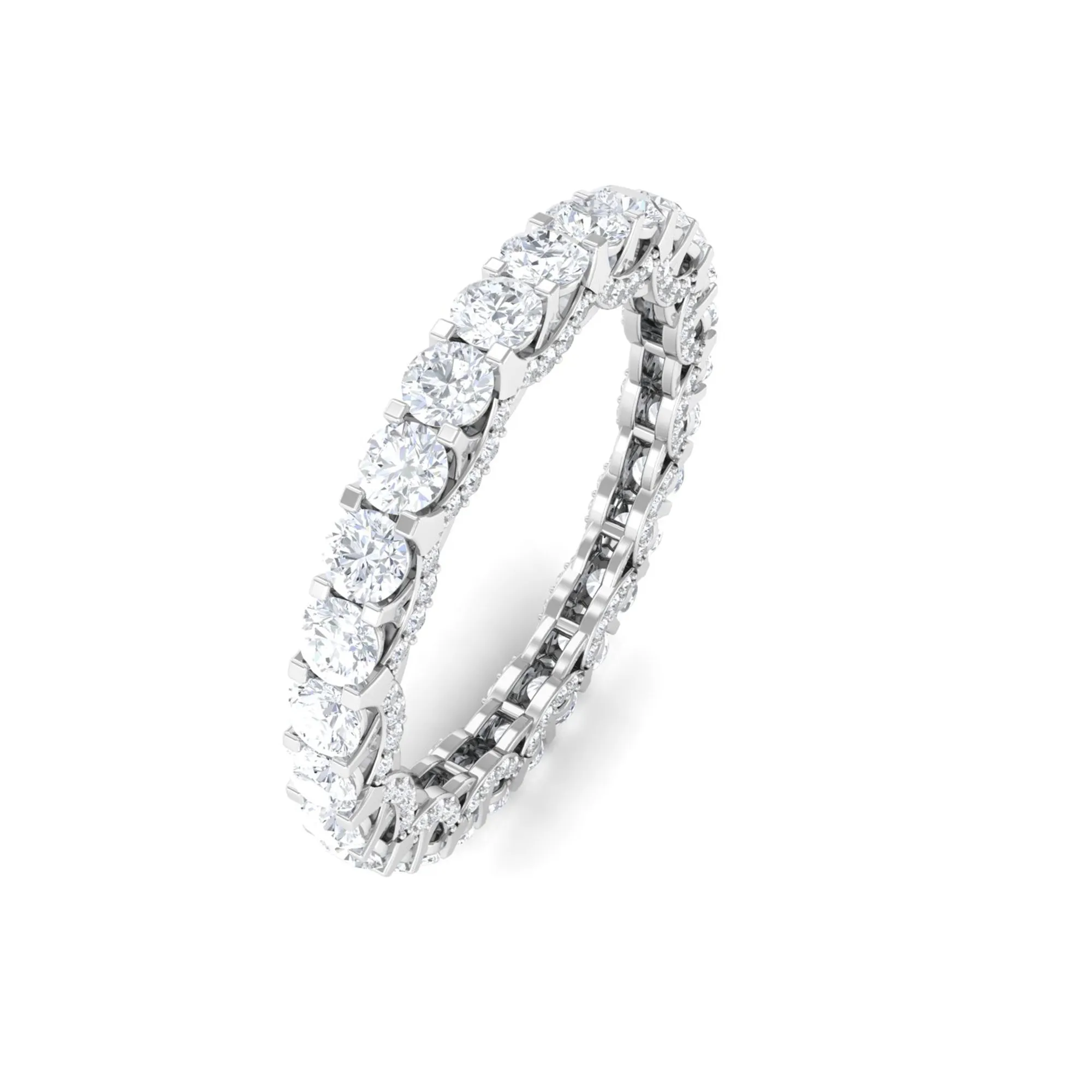 Minimal Round Diamond Eternity Ring