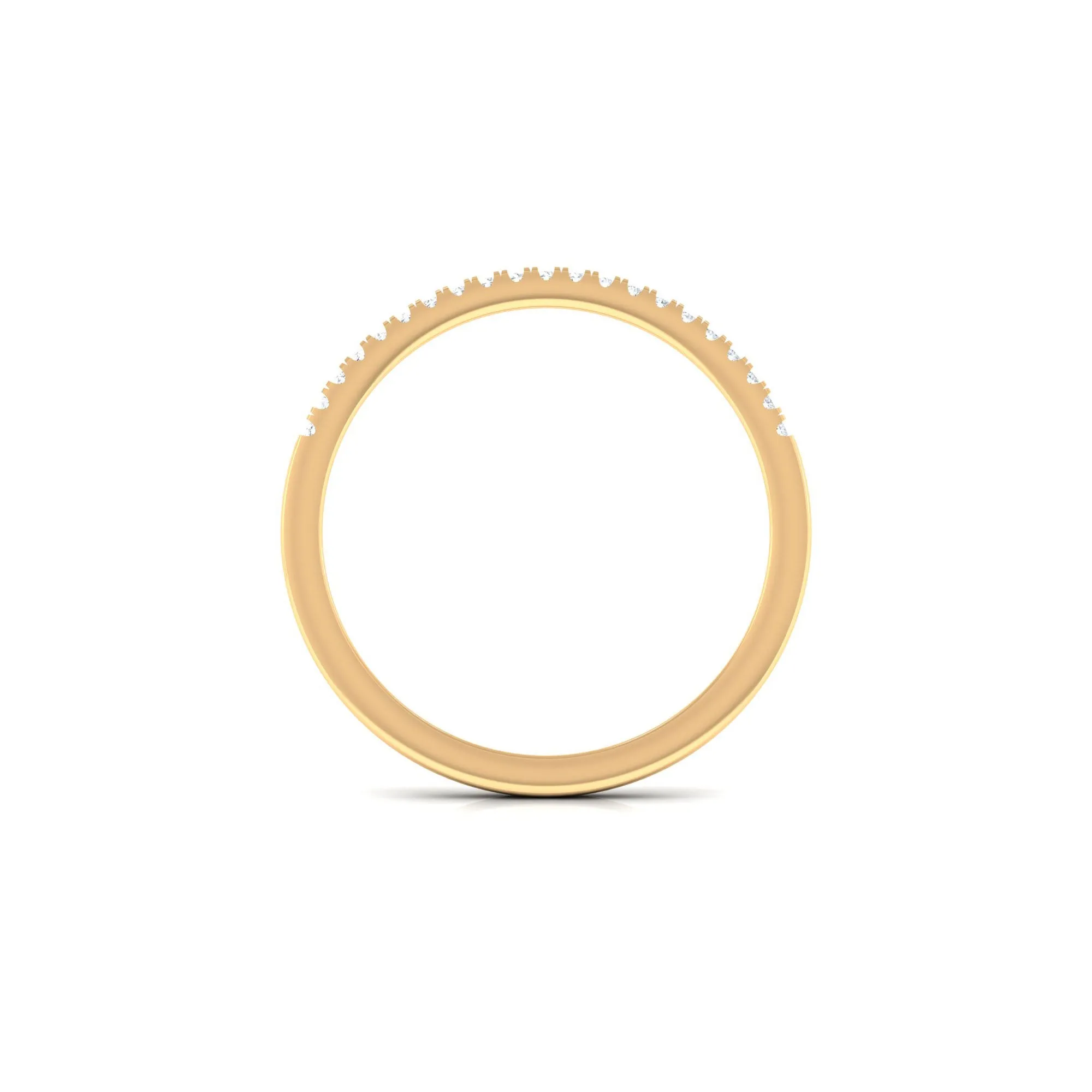 Natural Diamond Minimal Stackable Band Ring