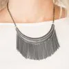 Paparazzi Accessories - Zoo Zone - #N162 Peg- Black Necklace