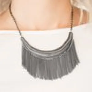 Paparazzi Accessories - Zoo Zone - #N162 Peg- Black Necklace