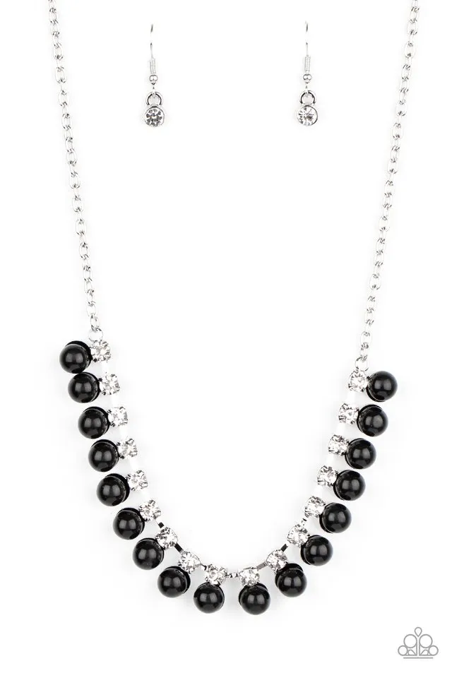 Paparazzi Necklace ~ Frozen in TIMELESS - Black