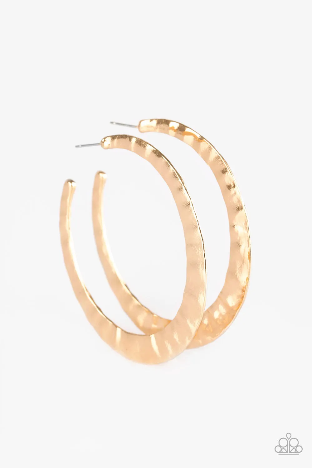 Paparazzi Slayers Gonna Slay - Gold Hoop Earrings