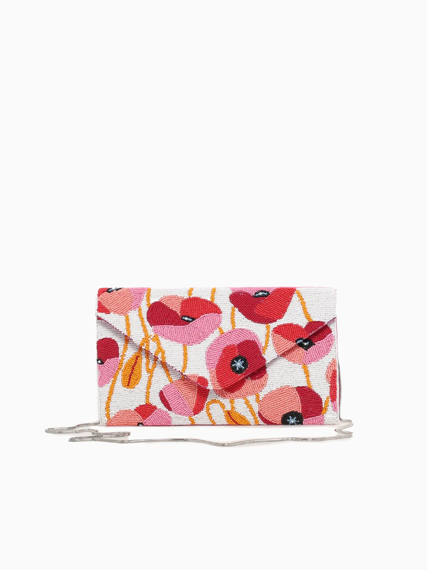 Poppy Beaded Clutch Multi