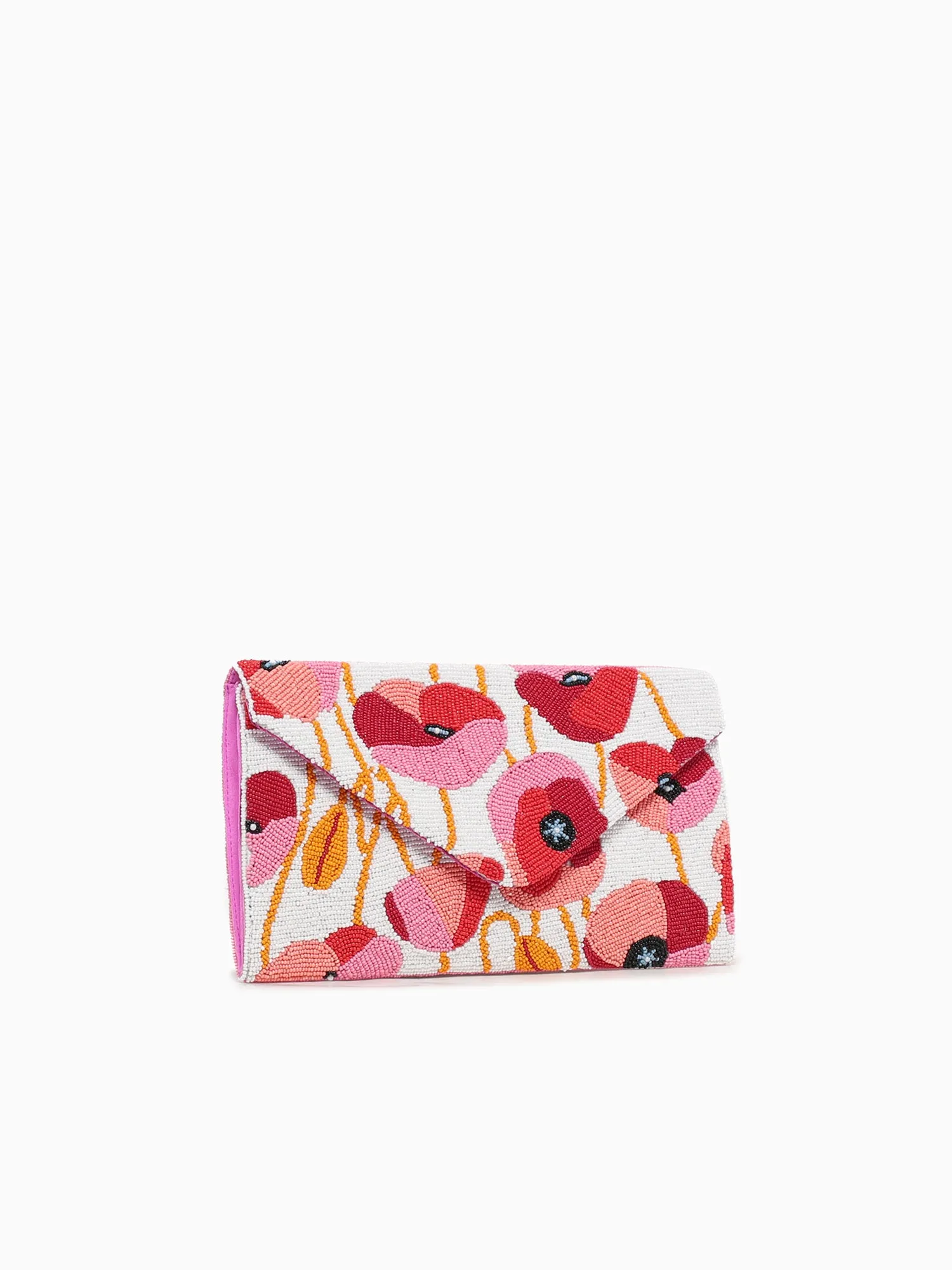 Poppy Beaded Clutch Multi