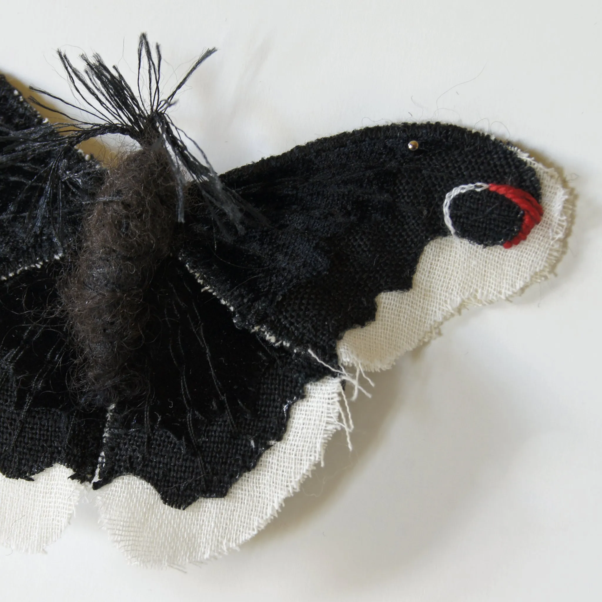 Promethea Silkmoth Brooch Created in Collaboration with Nuit Clothing Atelier