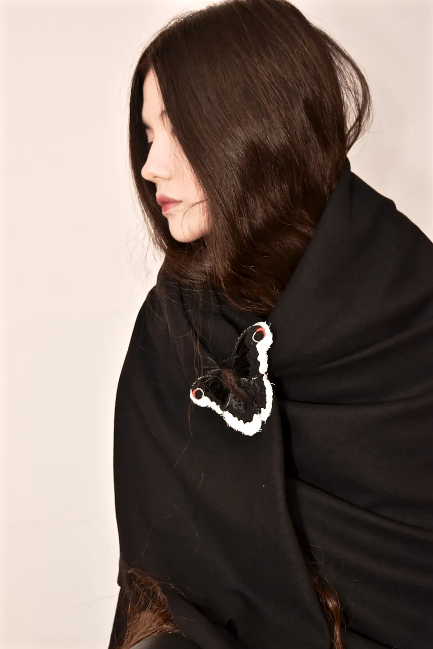 Promethea Silkmoth Brooch Created in Collaboration with Nuit Clothing Atelier