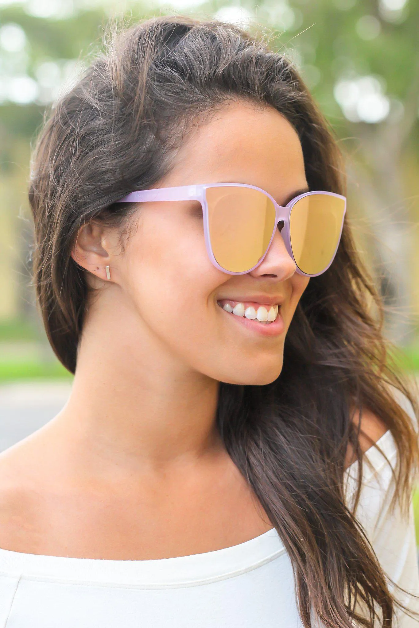 Purple Cat Eye Sunglasses