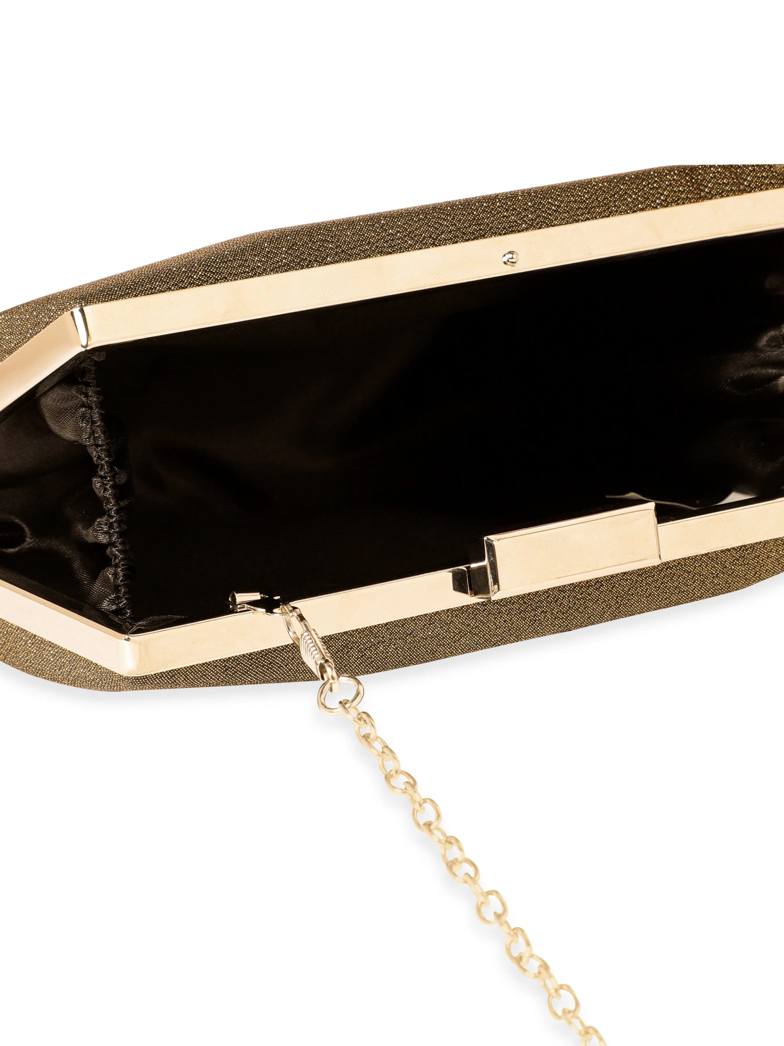 Rubans Gilded Glamour Handcrafted Shimmery Clutch Bag