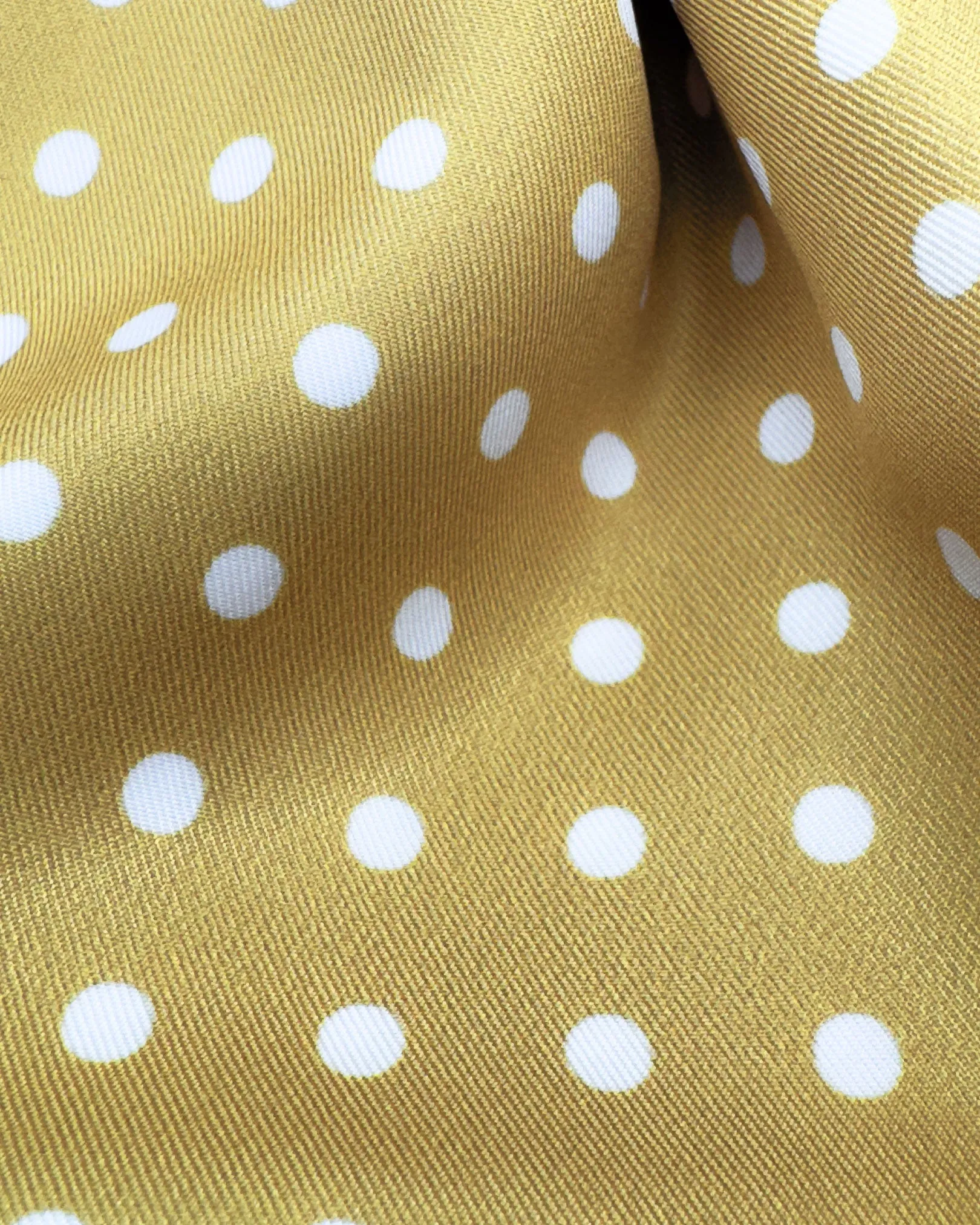 Silk Polka Dot Neckerchief in Gold - The Denman